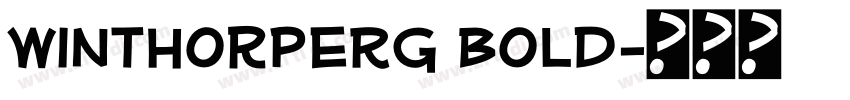 WinthorpeRg Bold字体转换 WinthorpeRg Bold字体转换